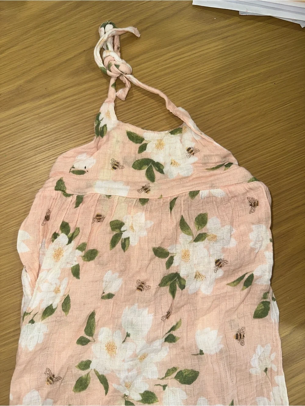 Toddler Girls muslin Floral Romper Jumpsuit